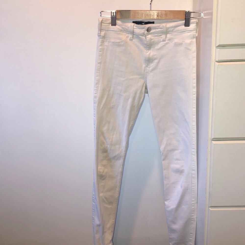 Hollister all white skinny jeans - Picture 1 of 2